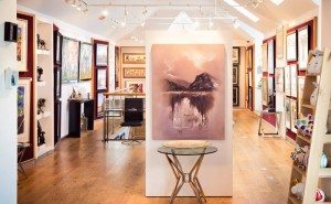 Entrance to the art gallery & café