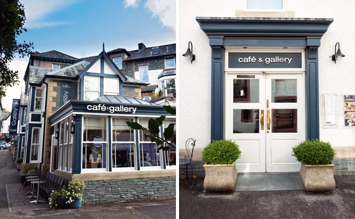 The cafe & gallery entrance