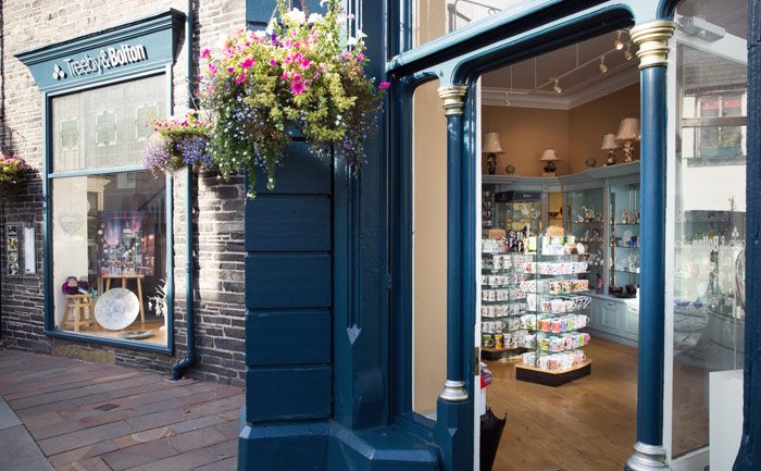 The store entrance