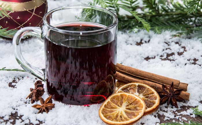 Mulled wine at Treeby's Café
