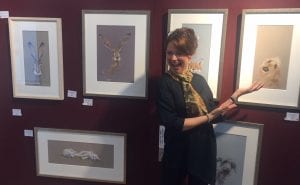 Artist Nicky Litchfield at Treeby & Bolton