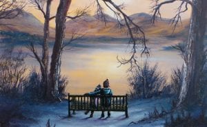 Meet the artist Danny Abrahams at Treeby & Bolton Gallery in Keswick