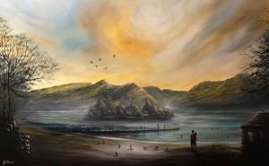 Meet the artist Danny Abrahams at Treeby & Bolton Art Gallery in Keswick