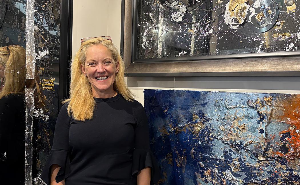 Meet artist Clare Wright at Treeby & Bolton Gallery in Keswick, the Lake District